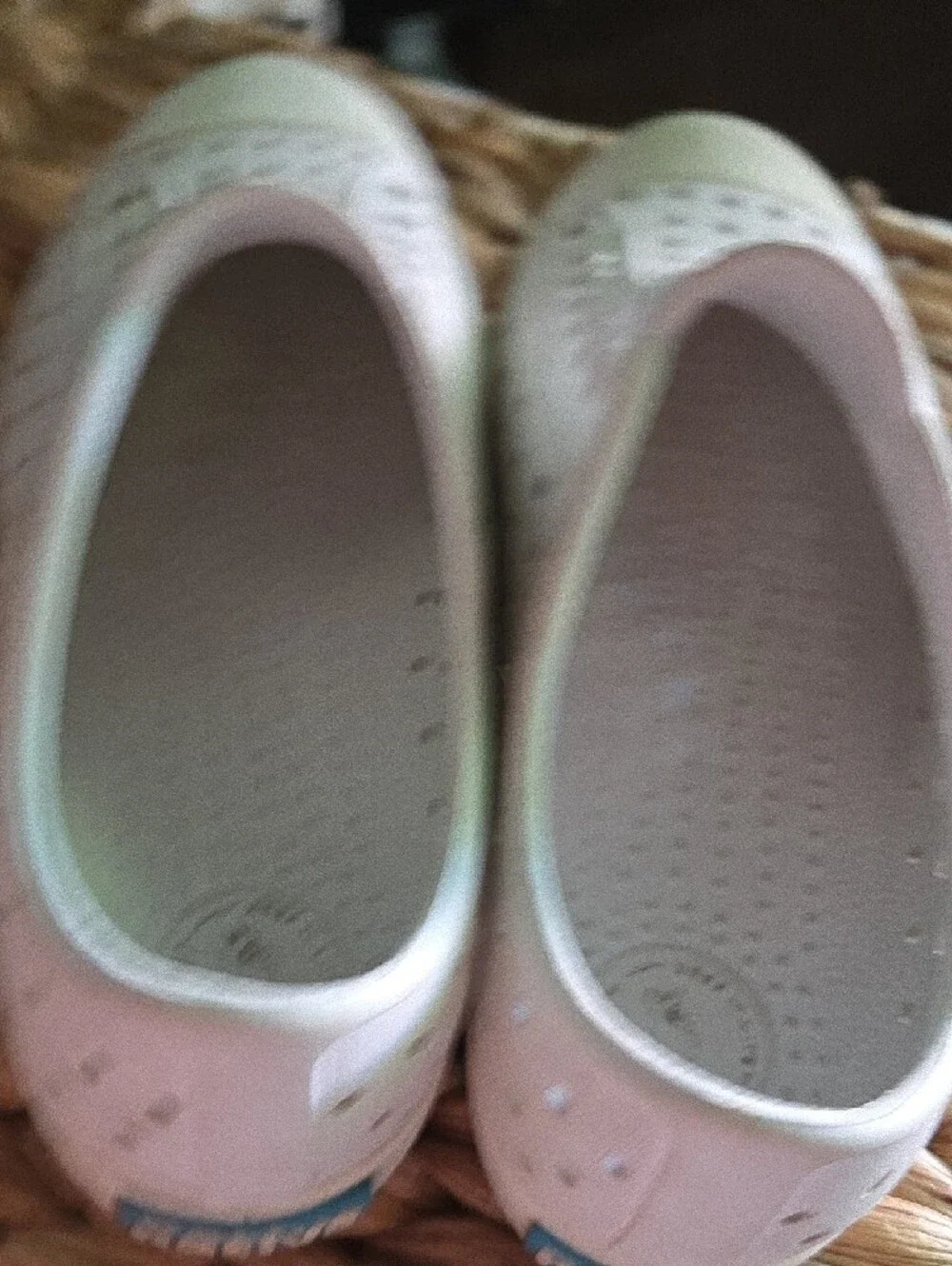 Native White Perforated Slip-Ons